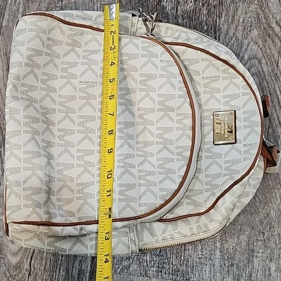 Michael KorsWomen's White Michael Signature Large Backpack - Picture 12 of 14